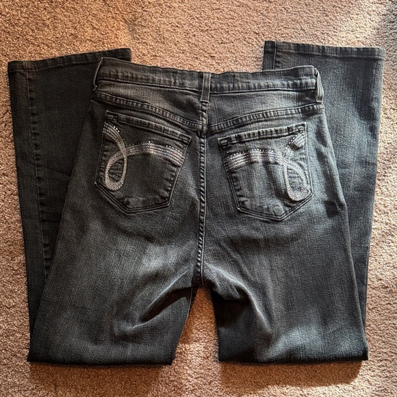 GUC Not Your Daughters Jeans Medium Was Black Denim Jeans Size 10 - Picture 2 of 8